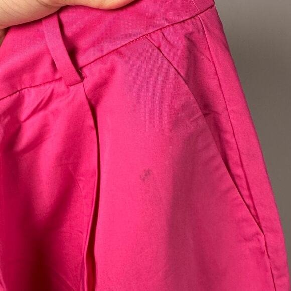 NWT Anthropologie Exquise Pink Cotton High Rise Bermuda Shorts Size Small - Picture 9 of 9